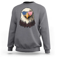 American Flag Patriotic Eagle Sweatshirt 4th of July - Wonder Print Shop