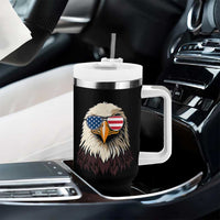 American Flag Patriotic Eagle Tumbler With Handle 4th of July - Wonder Print Shop