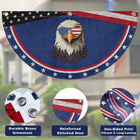 American Flag Eagle Patriotic Fan Flag 4th of July