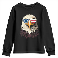 American Flag Patriotic Eagle Youth Sweatshirt 4th of July - Wonder Print Shop