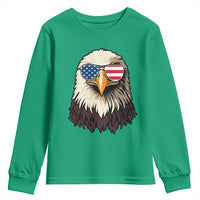 American Flag Patriotic Eagle Youth Sweatshirt 4th of July - Wonder Print Shop