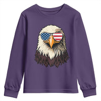 American Flag Patriotic Eagle Youth Sweatshirt 4th of July - Wonder Print Shop