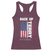 Back It Up Terry Put It In Reverse Racerback Tank Top Funny 4th of July Patriotic American Flag - Wonder Print Shop