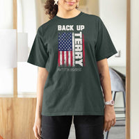 Back It Up Terry Put It In Reverse T Shirt For Women Funny 4th of July Patriotic American Flag - Wonder Print Shop