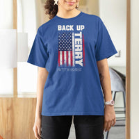 Back It Up Terry Put It In Reverse T Shirt For Women Funny 4th of July Patriotic American Flag - Wonder Print Shop