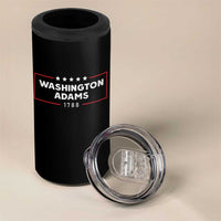 4th July George Washington 1788 4 in 1 Can Cooler Tumbler Retro President Campaign - Wonder Print Shop