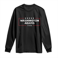 4th July George Washington 1788 Long Sleeve Shirt Retro President Campaign - Wonder Print Shop
