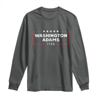 4th July George Washington 1788 Long Sleeve Shirt Retro President Campaign - Wonder Print Shop