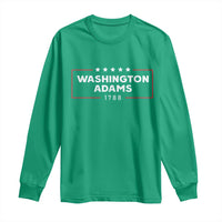 4th July George Washington 1788 Long Sleeve Shirt Retro President Campaign - Wonder Print Shop
