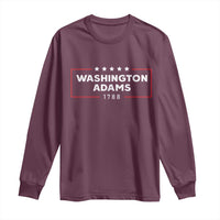 4th July George Washington 1788 Long Sleeve Shirt Retro President Campaign - Wonder Print Shop