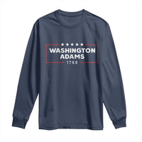 4th July George Washington 1788 Long Sleeve Shirt Retro President Campaign - Wonder Print Shop