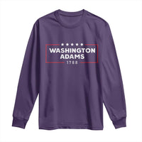 4th July George Washington 1788 Long Sleeve Shirt Retro President Campaign - Wonder Print Shop