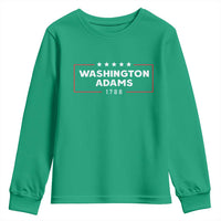 4th July George Washington 1788 Youth Sweatshirt Retro President Campaign - Wonder Print Shop