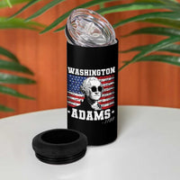 George Washington 1788 4 in 1 Can Cooler Tumbler Funny 4th of July Retro President Campaign USA Flag - Wonder Print Shop