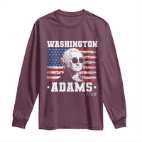 George Washington 1788 Long Sleeve Shirt Funny 4th of July Retro President Campaign USA Flag - Wonder Print Shop