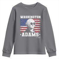 George Washington 1788 Youth Sweatshirt Funny 4th of July Retro President Campaign USA Flag - Wonder Print Shop