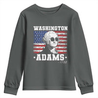 George Washington 1788 Youth Sweatshirt Funny 4th of July Retro President Campaign USA Flag - Wonder Print Shop