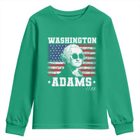 George Washington 1788 Youth Sweatshirt Funny 4th of July Retro President Campaign USA Flag - Wonder Print Shop