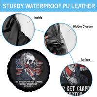 Funny 4th Of July Spare Tire Cover George Washington Stay Strapped Or Get Clapped USA Flag - Wonder Print Shop