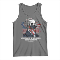 Funny 4th Of July Tank Top George Washington Stay Strapped Or Get Clapped USA Flag - Wonder Print Shop