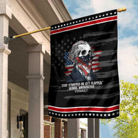 Funny 4th Of July Garden Flag George Washington Stay Strapped Or Get Clapped USA Flag