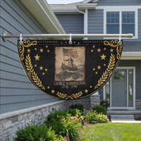 Vintage George Washington Patriotic Fan Flag 4th Of July Gift