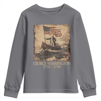 Vintage George Washington Youth Sweatshirt 4th Of July Patriotic Gift - Wonder Print Shop
