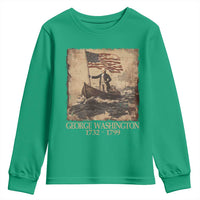 Vintage George Washington Youth Sweatshirt 4th Of July Patriotic Gift - Wonder Print Shop