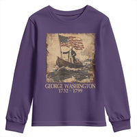 Vintage George Washington Youth Sweatshirt 4th Of July Patriotic Gift - Wonder Print Shop
