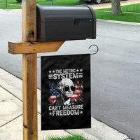Funny 4th of July The Metric System Can't Measure Freedom Garden Flag George Washington American Flag - Wonder Print Shop