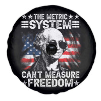 Funny 4th of July The Metric System Can't Measure Freedom Spare Tire Cover George Washington American Flag - Wonder Print Shop