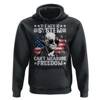Funny 4th of July The Metric System Can't Measure Freedom Hoodie George Washington American Flag - Wonder Print Shop