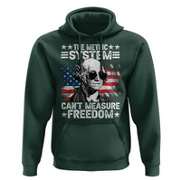 Funny 4th of July The Metric System Can't Measure Freedom Hoodie George Washington American Flag - Wonder Print Shop