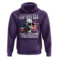 Funny 4th of July The Metric System Can't Measure Freedom Hoodie George Washington American Flag - Wonder Print Shop