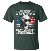 Funny 4th of July The Metric System Can't Measure Freedom T Shirt George Washington American Flag - Wonder Print Shop