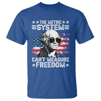 Funny 4th of July The Metric System Can't Measure Freedom T Shirt George Washington American Flag - Wonder Print Shop