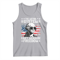Funny 4th of July The Metric System Can't Measure Freedom Tank Top George Washington American Flag - Wonder Print Shop