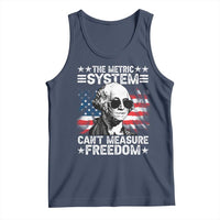 Funny 4th of July The Metric System Can't Measure Freedom Tank Top George Washington American Flag - Wonder Print Shop