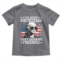 Funny 4th of July The Metric System Can't Measure Freedom Toddler T Shirt George Washington American Flag - Wonder Print Shop