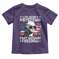 Funny 4th of July The Metric System Can't Measure Freedom Toddler T Shirt George Washington American Flag - Wonder Print Shop