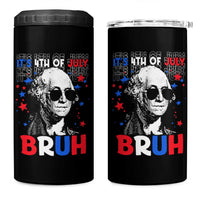 4th of July George Washington Bruh 4 in 1 Can Cooler Tumbler - Wonder Print Shop