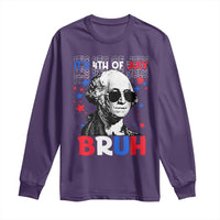 4th of July George Washington Bruh Long Sleeve Shirt - Wonder Print Shop
