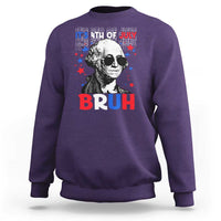 4th of July George Washington Bruh Sweatshirt - Wonder Print Shop