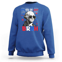 4th of July George Washington Bruh Sweatshirt - Wonder Print Shop