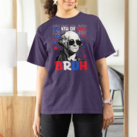 4th of July George Washington Bruh T Shirt For Women - Wonder Print Shop