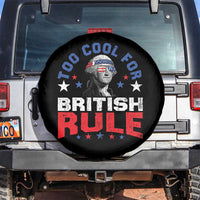 George Washington 4th of July Spare Tire Cover Too Cool For British Rule Red White and Blue - Wonder Print Shop