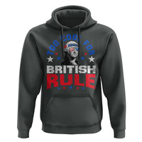 George Washington 4th of July Hoodie Too Cool For British Rule Red White and Blue - Wonder Print Shop