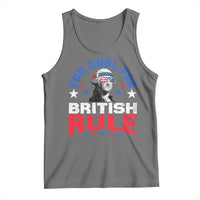 George Washington 4th of July Tank Top Too Cool For British Rule Red White and Blue - Wonder Print Shop