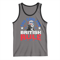 George Washington 4th of July Tank Top Too Cool For British Rule Red White and Blue - Wonder Print Shop