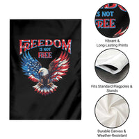 American Flag Bald Eagle Garden Flag Patriotic Eagle 4th of July Freedom Is Not Free - Wonder Print Shop